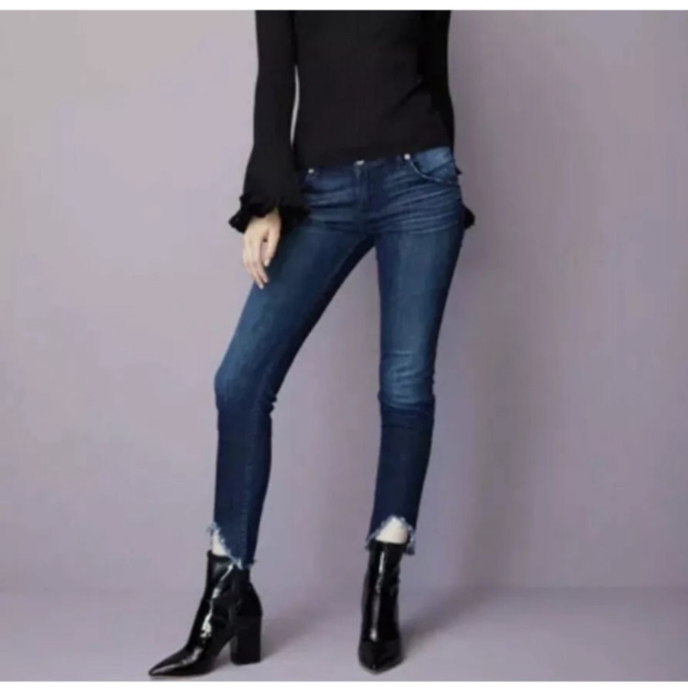 NWT Hudson Collin skinny ankle raw hem jeans